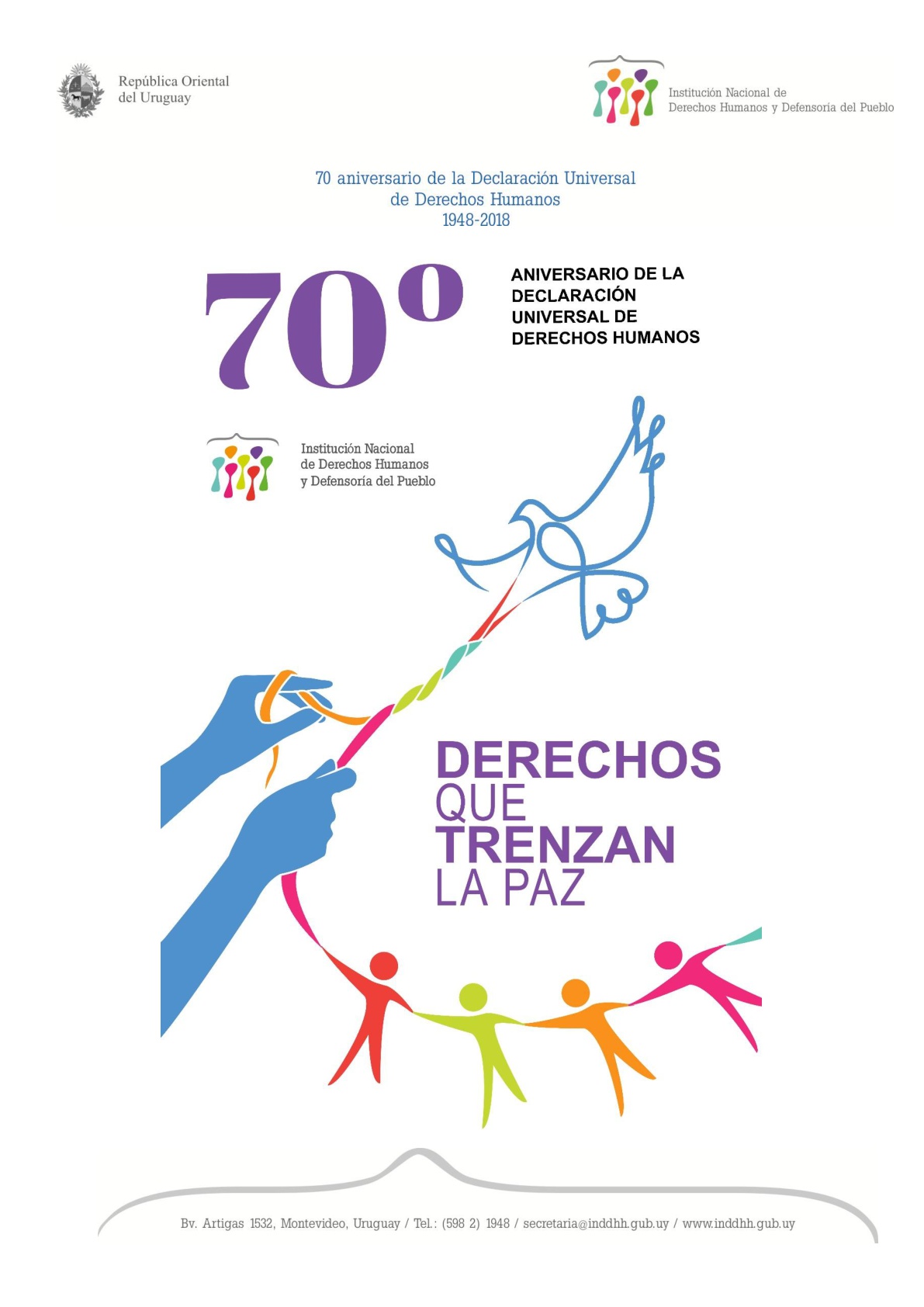 El Defensor del Pueblo de la Nación colaborará con la difusión en una obra colectiva convocada por la Institución Nacional de Derechos Humanos y Defensoría del Pueblo de Uruguay