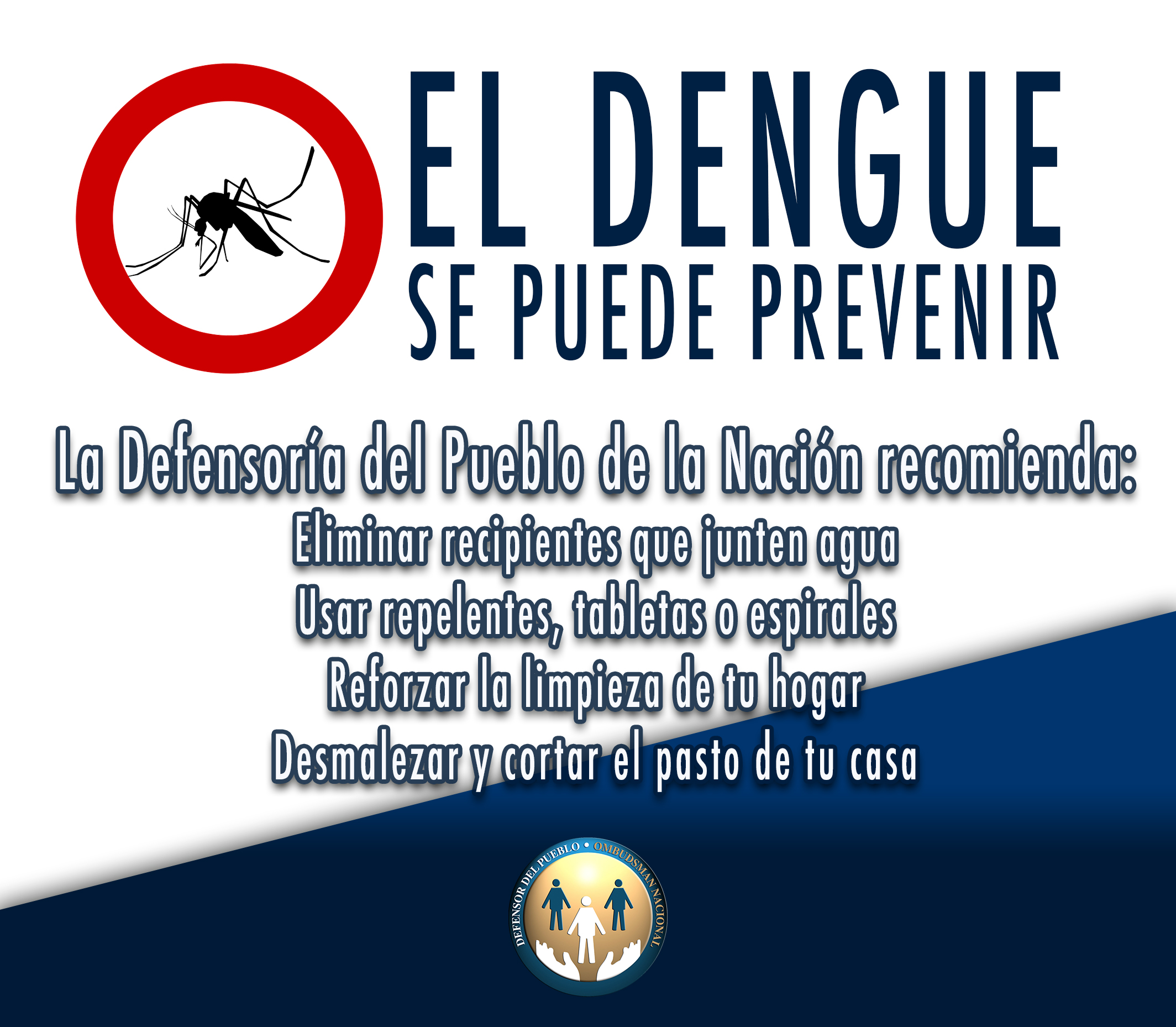 Recomendaciones de la Defensoría del Pueblo de la Nación sobre el brote de Dengue en Argentina